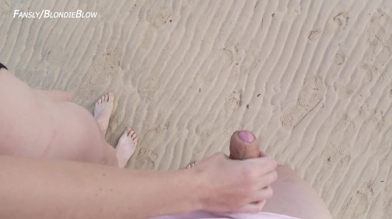 Steamy Beach Encounter: Caught in the Act!