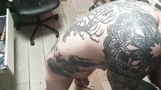 Intimate Moments: A Beautiful Blonde's Sensual Hand Play with a Muscular Viking