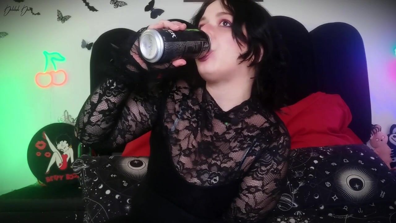 Quirky Vampire Girlfriend Enjoys Cookies and Burps - ASMR Fun!