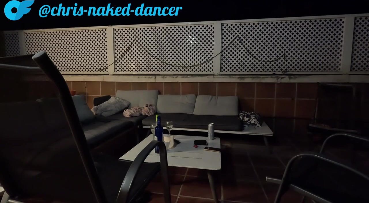 Intimate Encounter on the Terrace: A Wild Night with My Fans' Neighbors Listening In!