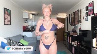 Petite Blonde Shows Off New Stockings in a Stunning Try-On Haul!
