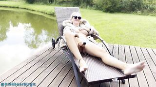 Charming Milf Enjoys Nature with Two Intense Climaxes - Outdoor Adventure