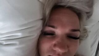 Morning Wake-Up Surprise: Husband's Playful Adventure with His Wife - POV