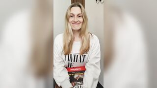 Unexpected Encounter: Blonde Beauty Surprises Delivery Guy