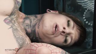 Steamy Encounter: Tattooed German Beauty and Her Stepbrother's Secret Adventure