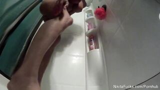 Nikita Von James' Alluring Shower Experience: A Must-See Solo Moment!