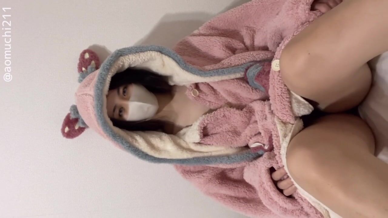 Cozy Vibes: Adorable Girl in Comfy Outfit Enjoys Solo Playtime with a Vibrator!