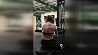 Curious 18-Year-Old Accidentally Shows Off During Live Stretch!