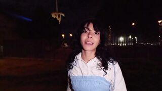 Adventurous Night with Cindy Luna: Public Fun on a Motorcycle!