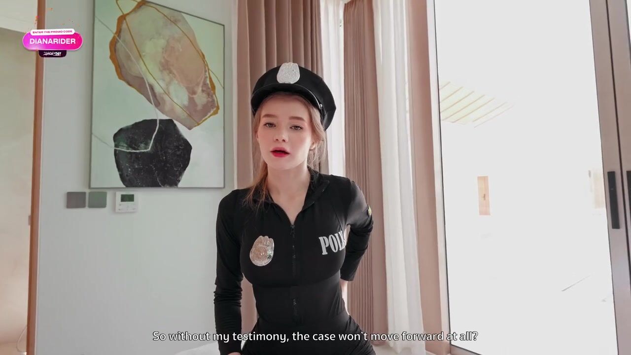 Excuse Me Miss, Are You Really From The Police? Why Do You Have An Anal Plug In Your Ass?