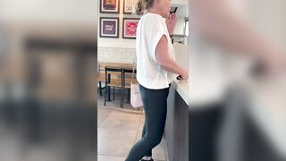Braless Adventures: Public Fun and a Little Accident on the Floor!