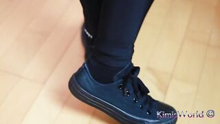 Dirty Sneaker Tease & Worn Fishnet Socks – Raw Foot Play