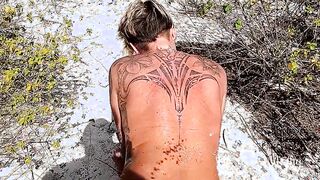 Public Beach Blowjob and Anal Fuck