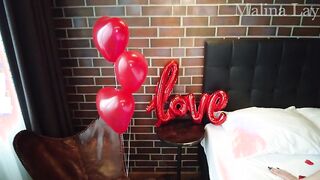 MILF has sex with a stranger in a hotel on Valentine's Day