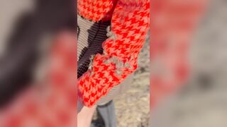 Alluring Stroll: Captivating Amateur Beauty Embraces Nature