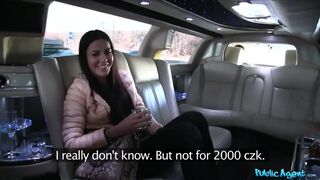 Max Dior and Eveline Dellai: A Tempting Limo Encounter for Cash!