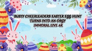 Cheerleaders' Wild Easter Egg Hunt: A Surprising Twist in 4K Fun!