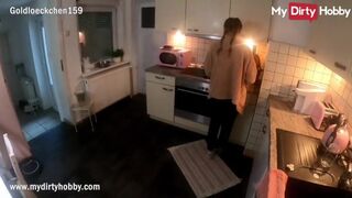 Intimate POV Experience with a Stunning German Amateur in a Cozy Kitchen Setting