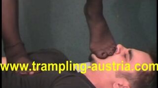 Experience the Thrill of Femdom: Goddess Lea's Trampling and Toe Sucking Adventure
