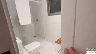 Unexpected Shower Surprise: Fitness Stepsister Caught in a Steamy Moment - Ada Kham