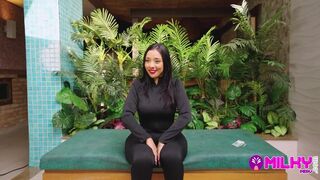 Stunning Brunette with a Curvy Figure Impresses at Her Job Interview