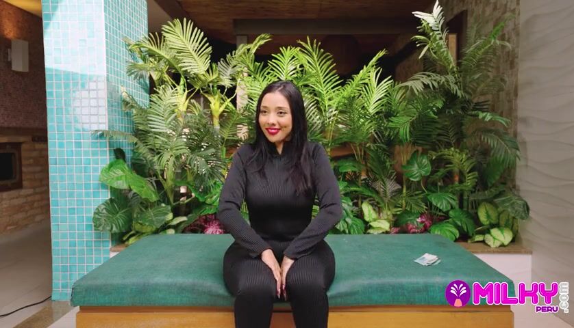 Stunning Brunette with a Curvy Figure Impresses at Her Job Interview
