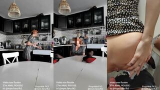 Curious Redhead MILF Enjoys a Wild Encounter with Her Young Neighbor on the Kitchen Table!
