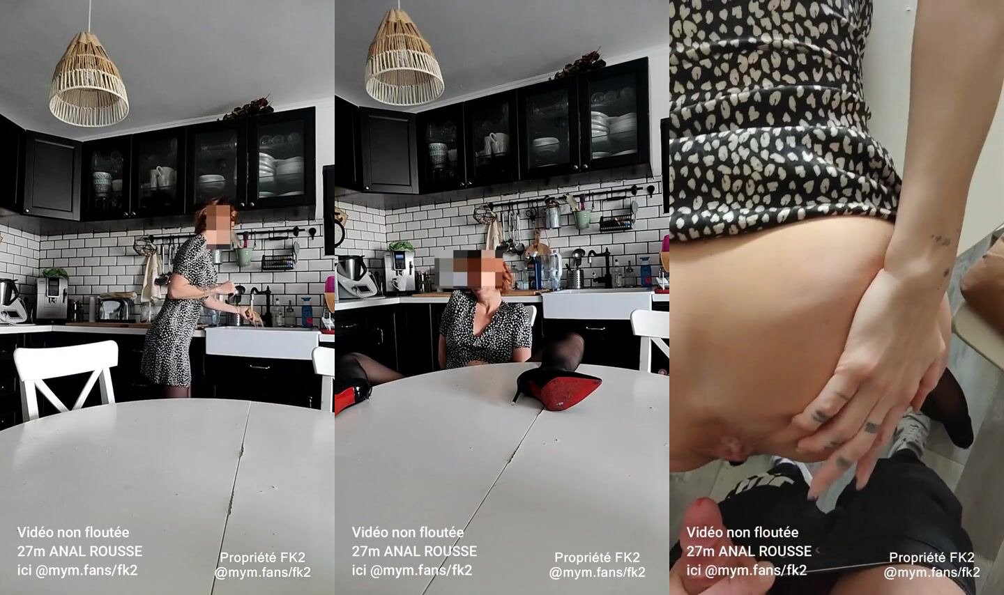 Curious Redhead MILF Enjoys a Wild Encounter with Her Young Neighbor on the Kitchen Table!