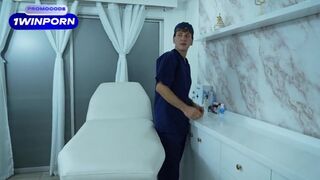 Intense Encounter: Nurse and Patient Share a Steamy Moment During Treatment with Carla Morelli and Nick Jowel