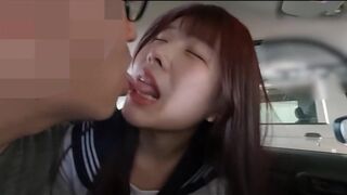 Stealthy Encounter: Kasumi-chan's Car Adventure - Caught on Camera!