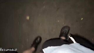 Late Night Surprise: Japanese Cutie Delivers an Unexpected Encounter on a Park Bench