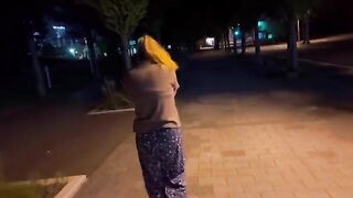 An Adventurous Night Stroll with My Japanese Girlfriend and a Surprise Toy!