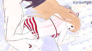 Asuna's Beach Adventure: A Steamy Encounter in the World of Sword Art Online - kirika9988