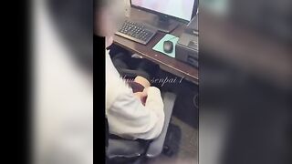 Unexpected Encounter: Woman's Wild Adventure in an Internet Cafe!