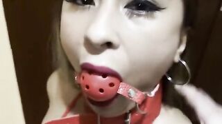 Intense Double Play: Petite Japanese Beauty Takes on a Massive Challenge!
