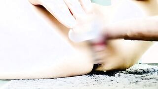 *..チャット後でヌルヌル…クリトリス吸引 1穴同時3本挿入 Gスポット　ディルド　 ..* 個人撮影 ガチイキ変態オナニー　連続アクメ 潮吹き パイパン ドアップ 極太