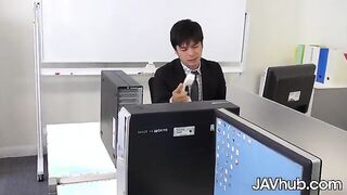 Curvy JAV Star Mahiro Yozora Takes Charge in a Steamy Office Encounter