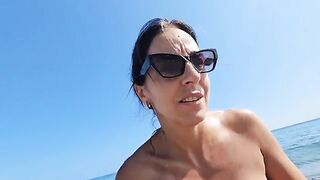 Chilling on the Beach: A Day of Fun and Flirting with Maya and Luca