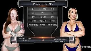 Mellani Monroe vs Sophia Locke - Who Will Dominate in This Intense Strap-On Showdown?