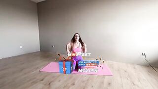 Stretching in Tight Gym Leggings - Stepmom's Sensual Lesson