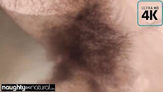 Curious Amateur Beauty Lathers Up Her Luxurious Hairy Surprise!