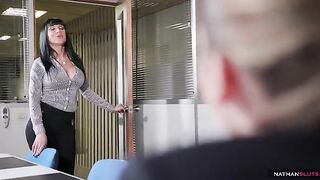 Seductive Secretary Valentina Ricci Teases Her Boss Yanick with a Wild Office Encounter - Must Watch!
