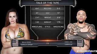 Bella Rossi Takes on Eddie Jaye in an Intense Nude Wrestling Match – Who Will Claim Victory?