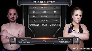 Carmen Valentina Takes Control in an Intense Nude Wrestling Showdown!