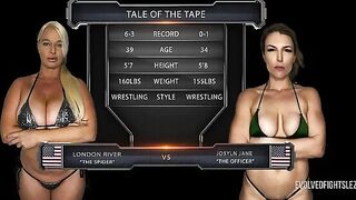 Joslyn Jane and London River: Intense Strap-On Showdown and Passionate Tribbing!