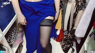 Stepmom's Dress Dilemma: A Tempting Encounter with Annette_Milf!