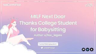 Wholesome ASMR: Newly Divorced Neighbor's Gratitude for College Babysitter