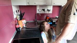 Steamy Kitchen Encounter: MissDriada's Secret Rendezvous While Hubby's Away