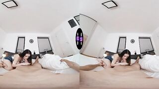 Vivien Doll gives a steamy morning blowjob with a cum-covered face