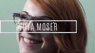 Petite Canadian redhead Teen Lydia Moser auditions with close-up cumshot and oral action